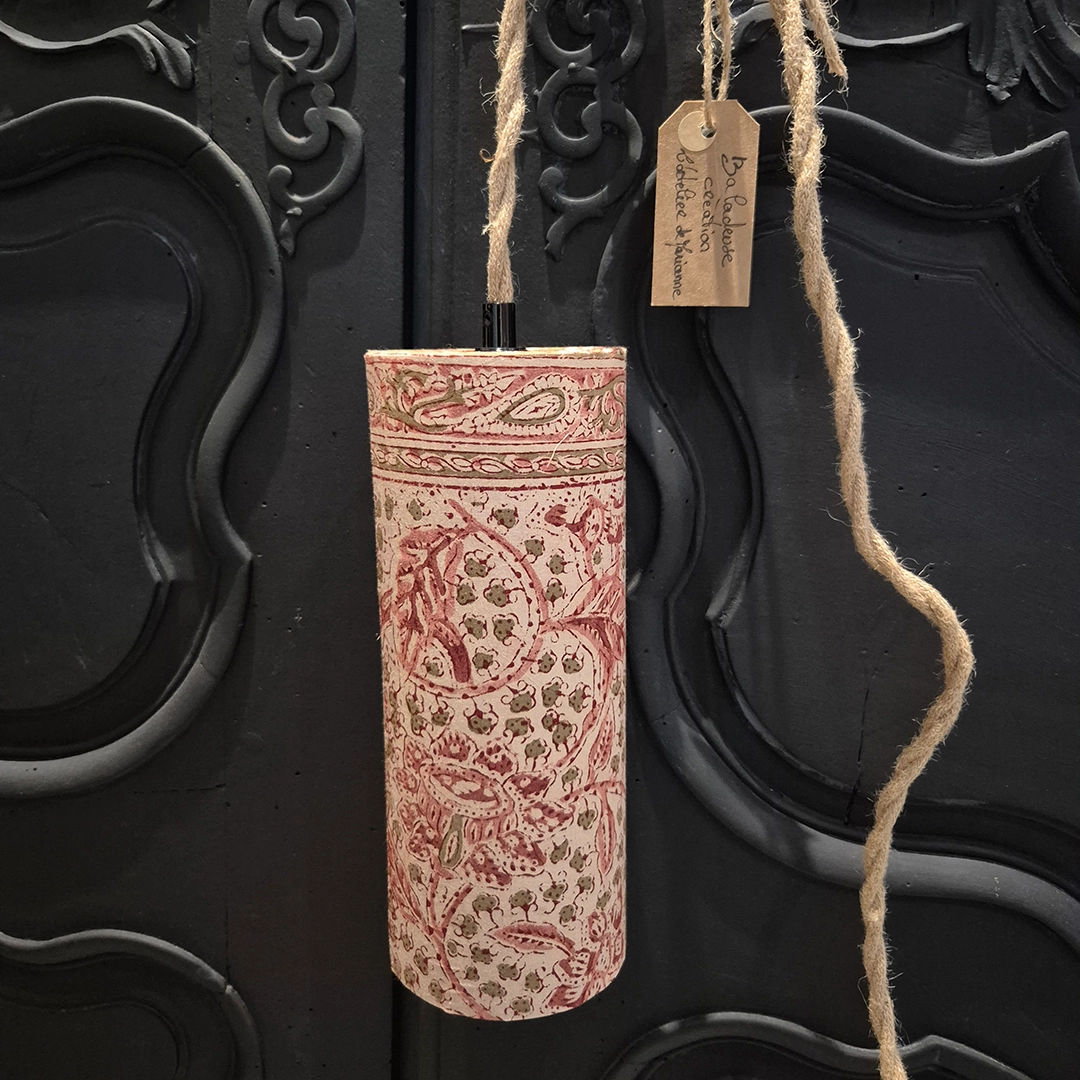 latelier de marianne-baladeuse lumineuse-motif tissu indien